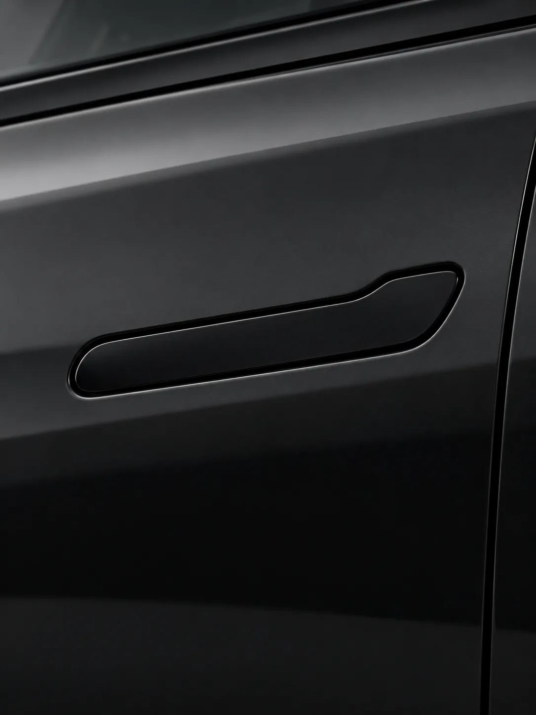 door handles detail on a Tesla wrap
