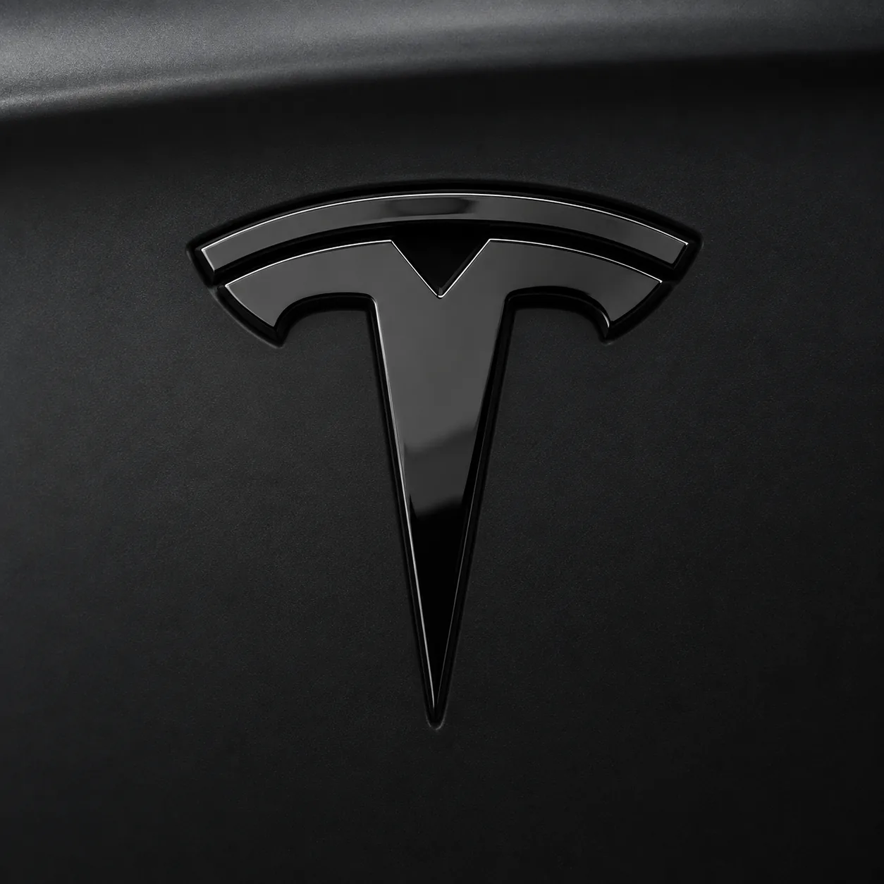 emblems detail on a Tesla wrap