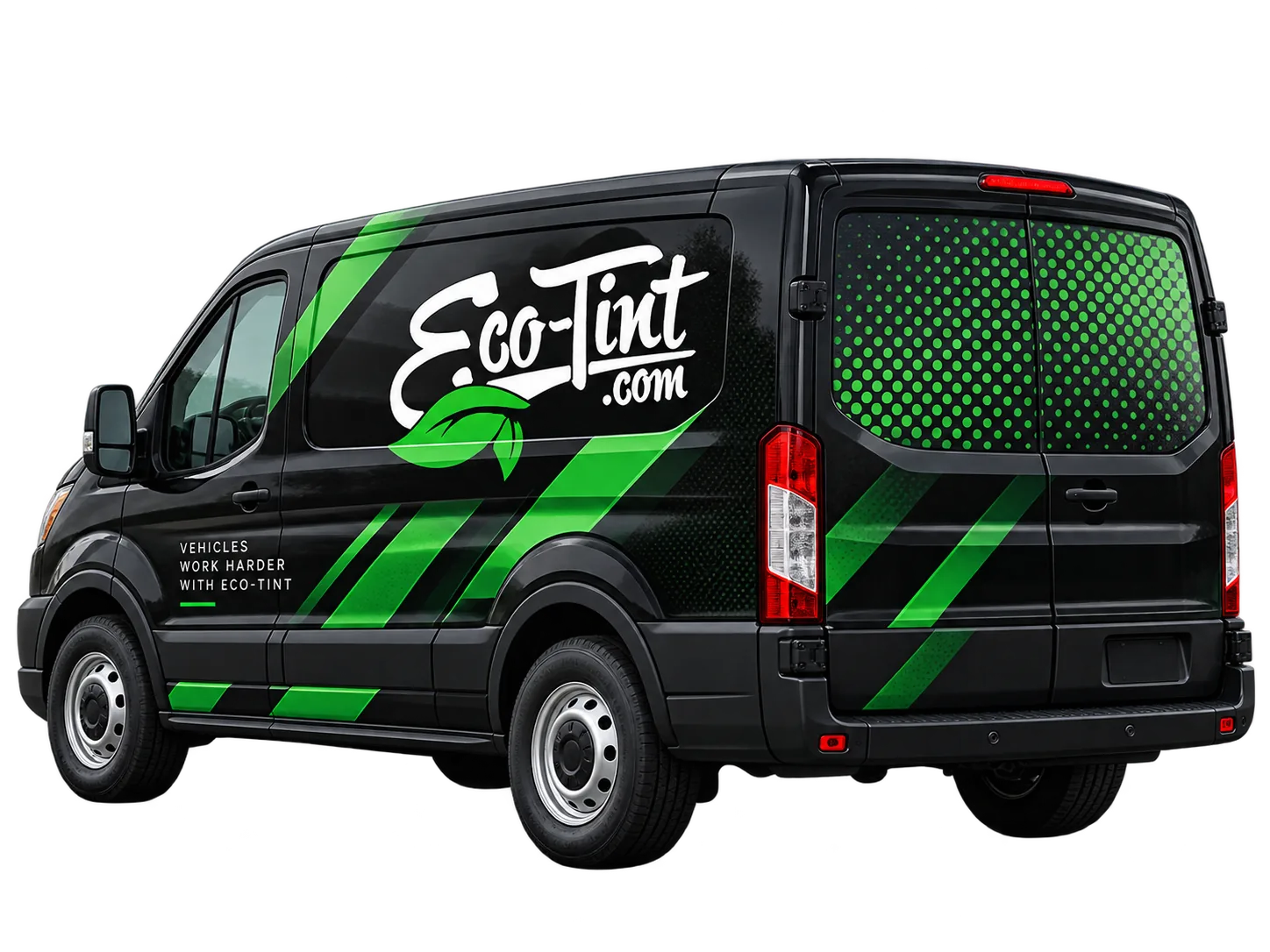 Eco-Tint perforated window graphics