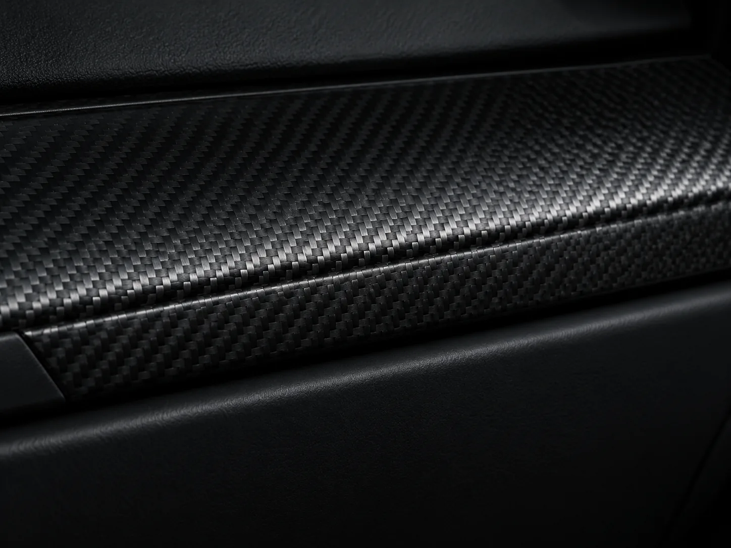 interior trim detail on a Tesla wrap