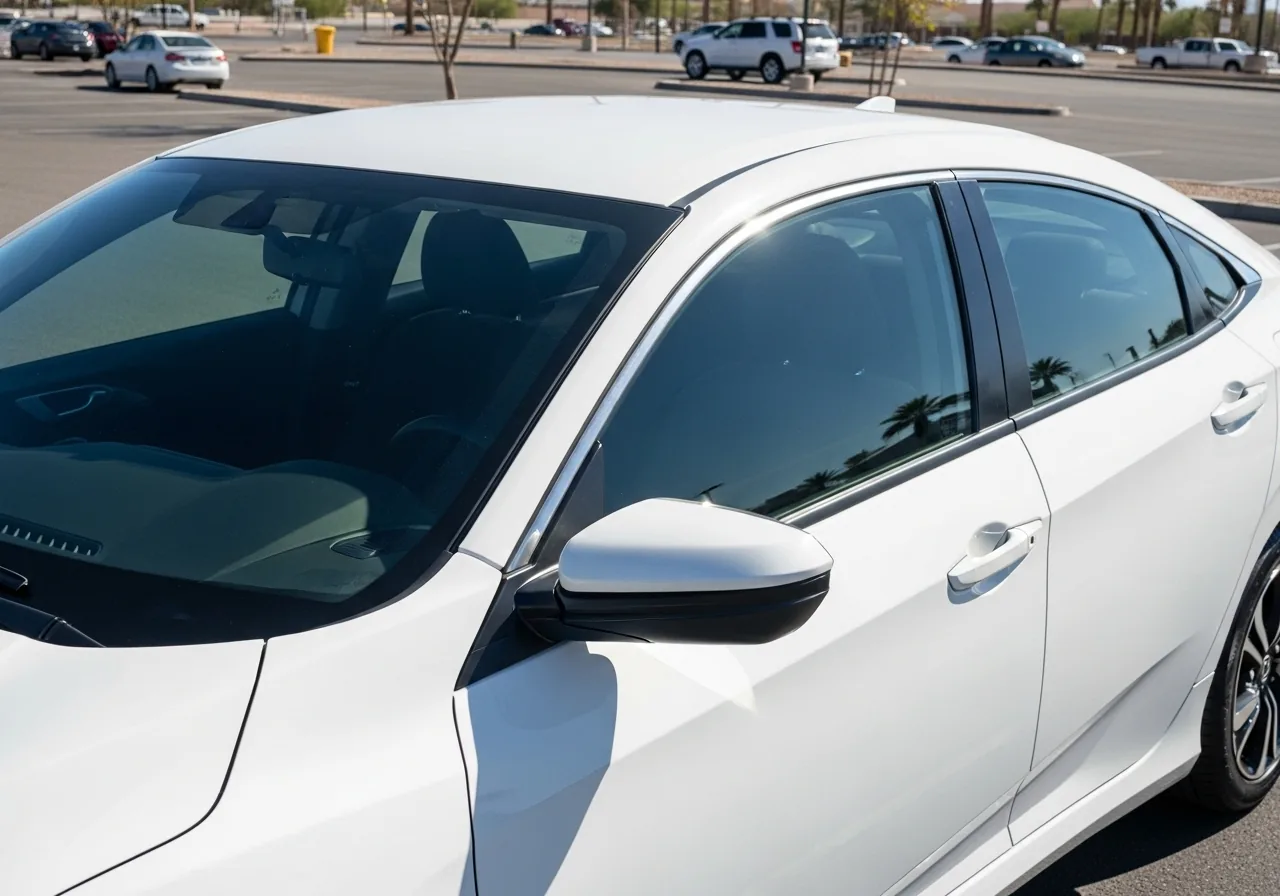 Honda Civic with 35 percent FormulaOne Pinnacle Ceramic window tint