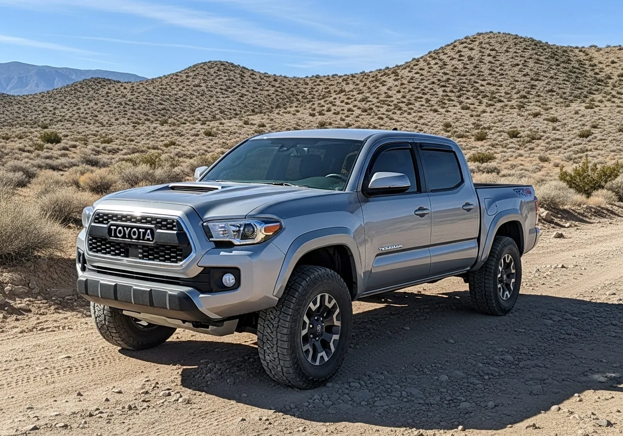 Toyota Tacoma with 35 percent FormulaOne front window tint and 5 percent rear window tint