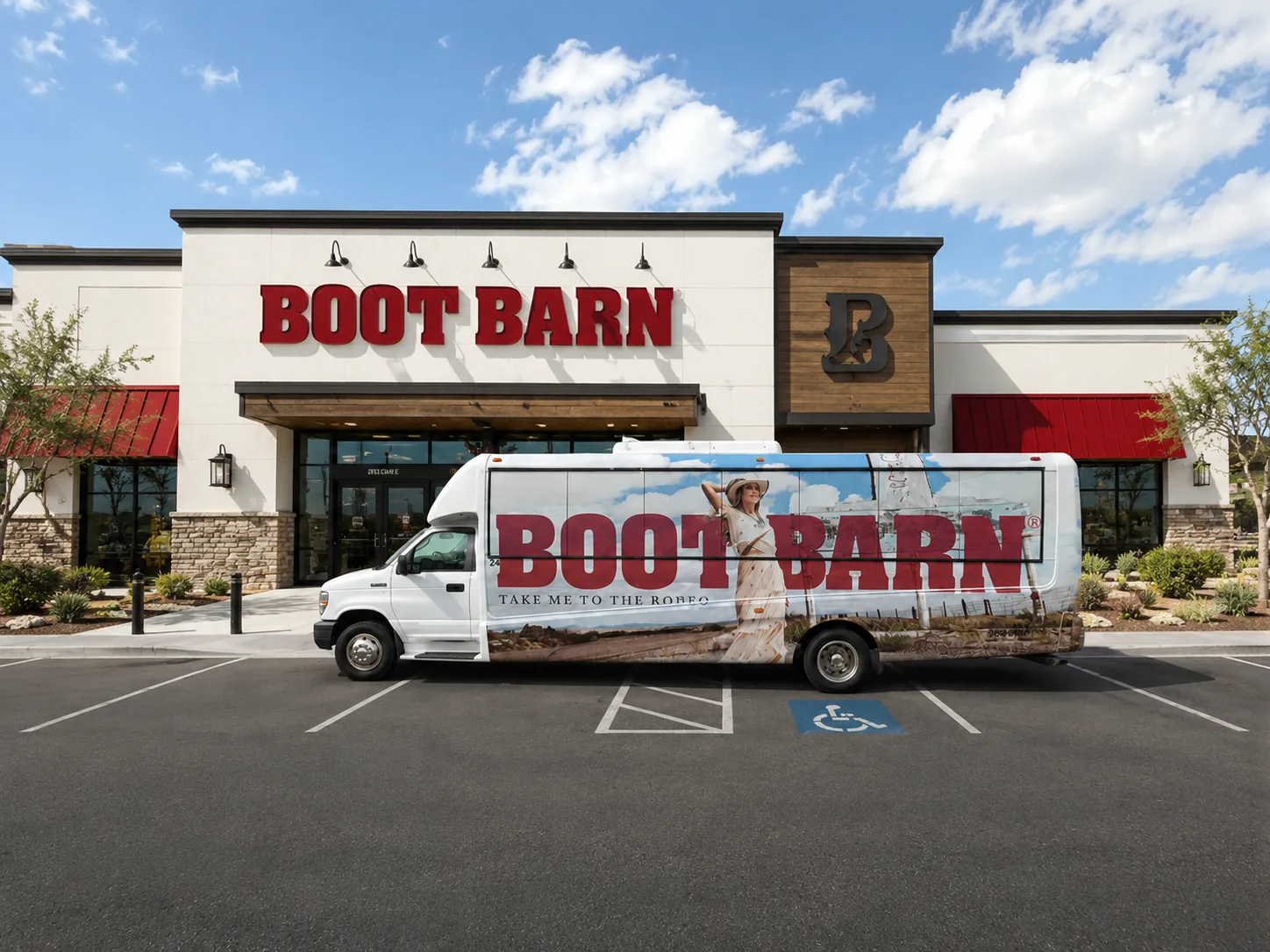 Boot Barn commercial transport van wrap by Eco-Tint