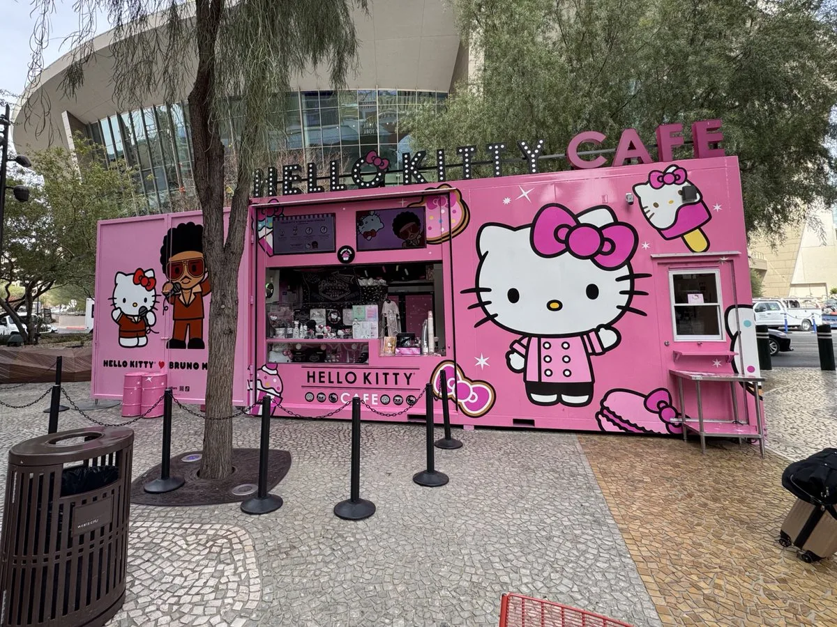 Hello Kitty Café commercial food truck wrap in Las Vegas
