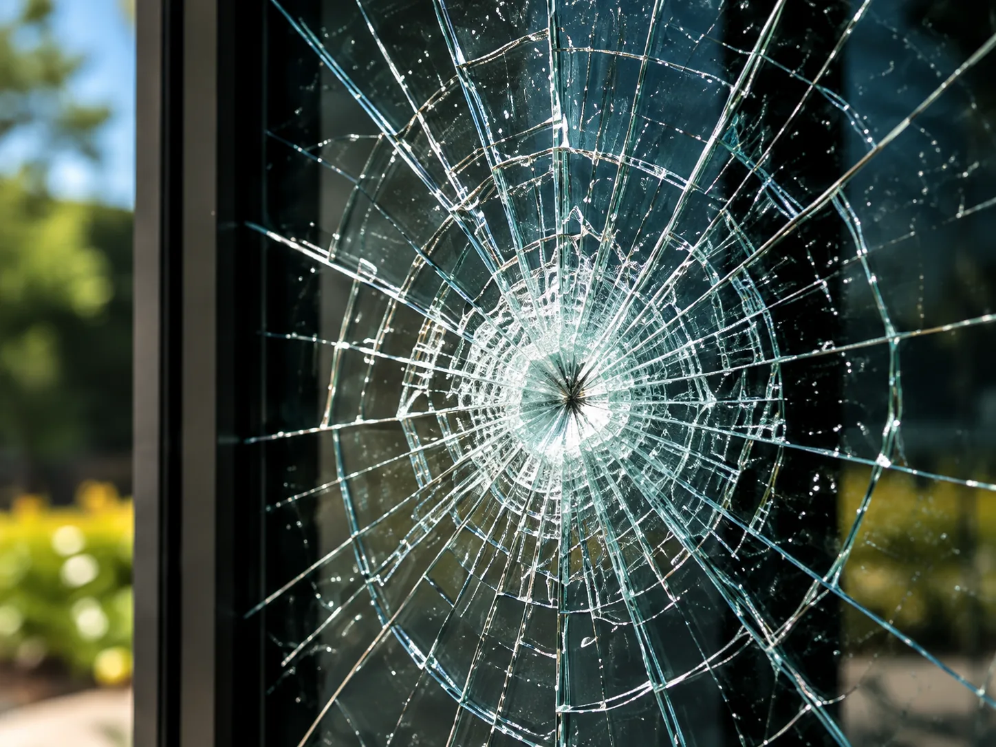 Shatter-resistant window film reinforcing residential glass